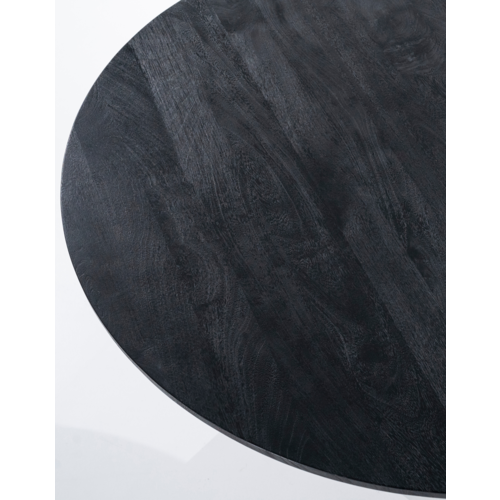 Eettafel Aron Black - Rond 130cm