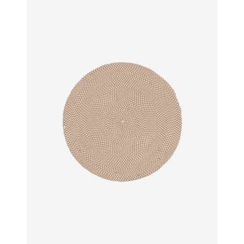 Kave Home Buitentapijt PET beige - diameter 100 cm Kave Home Buitentapijt PET beige - diameter 100 cm
