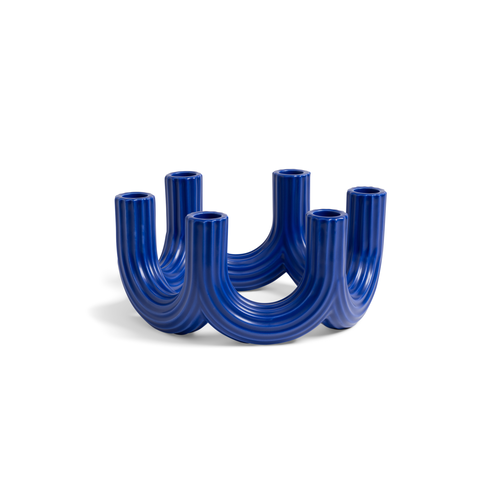 &Klevering Kandelaar - Churros Cobalt Blue