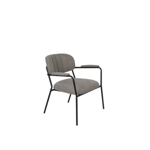 Toonzaalmodel Loungestoel - Jolien Black/Grey Toonzaalmodel Loungestoel - Jolien Black/Grey