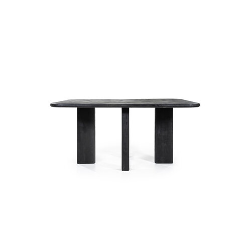 Eettafel Mangohout - Zwart 160x100cm Eettafel Mangohout - Zwart 160x100cm