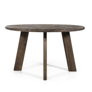 Eettafel Mangohout Rond - Bruin 130cm