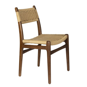 Dutchbone Stoel Cecile - Walnut