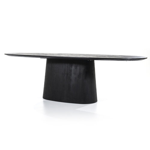 Eettafel Aron Black - Ovaal 200x110cm