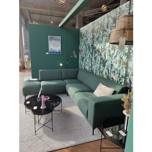 COMF Collection Zetel Helsinki - Opstelling Longchair L + 2,5-zit R - Stof: Stans groen