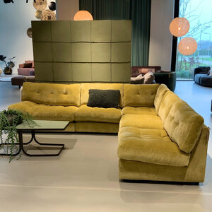 COMF Collection Zetel Oslo - Opstelling: 1,5-zit arm L + 1-zit + hoekelement + 1-zit + 1-zit arm r - Stof Levis (cat. E)