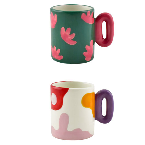 Qué Rico Set 2 Espresso Mugs - Gloria Qué Rico Set 2 Espresso Mugs - Gloria