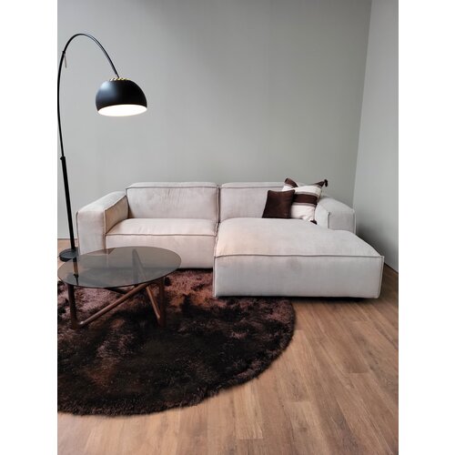 Zetel Lima - Opstelling: 1,5 zit arm L + Divan R - Stof Cord beige