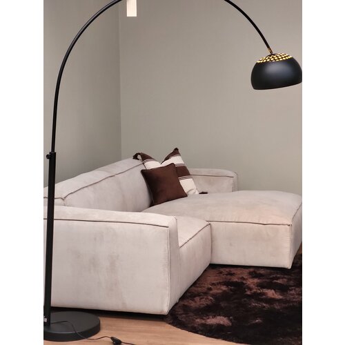 Zetel Lima - Opstelling: 1,5 zit arm L + Divan R - Stof Cord beige