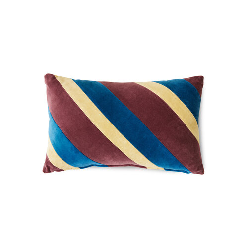 HKliving Striped Velvet Speakeasy - Kussen 50 x 30 cm