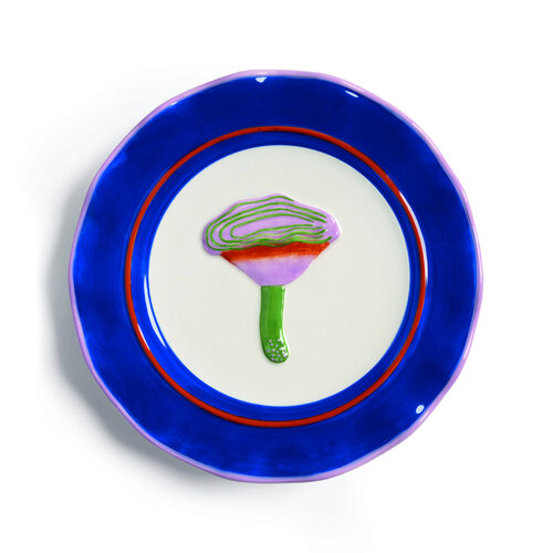 &Klevering Set van 4 bordjes Magic Mushroom