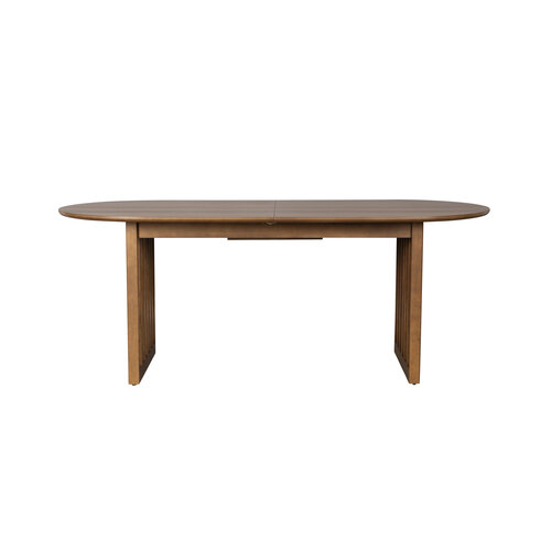 Dutchbone Uitschuifbare Tafel Barlet - Walnoot 200/240 x 90 cm