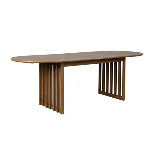 Dutchbone Uitschuifbare Tafel Barlet - Walnoot 200/240 x 90 cm