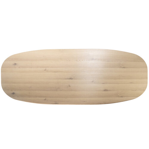 Eettafel Aron Naturel - Ovaal 200 x 210