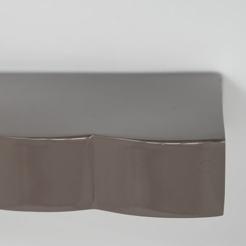 Wandplank Waves - Dark Taupe (set van 3)