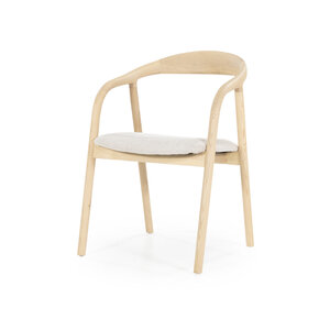 Armstoel Essenhout Rond - Naturel
