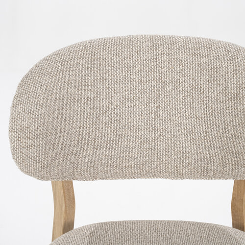 Stoel Eikenhout - Naturel & Taupe