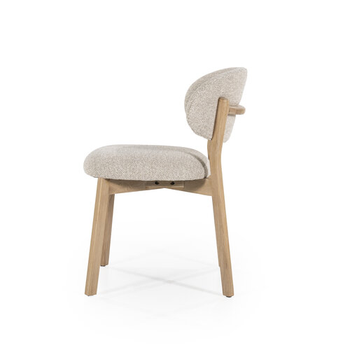 Stoel Eikenhout - Naturel & Taupe