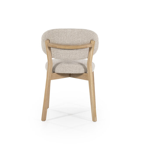 Stoel Eikenhout - Naturel & Taupe