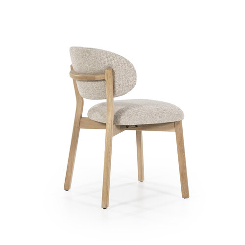 Stoel Eikenhout - Naturel & Taupe
