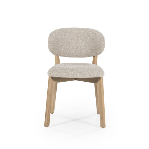 Stoel Eikenhout - Naturel & Taupe