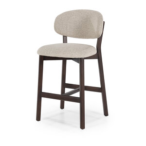 Barstoel Eikenhout - Bruin & Taupe