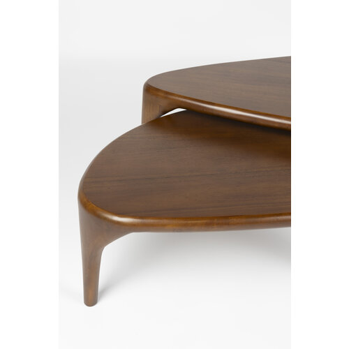 Salontafel Isla (set van 2) - Walnut