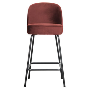 Woood Barstoel Vogue - Fluweel Chestnut 64cm