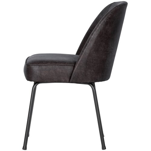 Woood Stoel Vogue - Leer Zwart