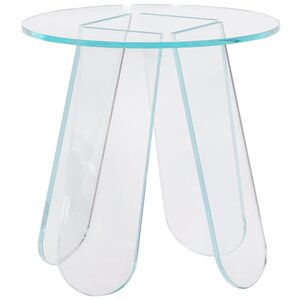 Woood Bijzettafel Walt Acryl - Transparant