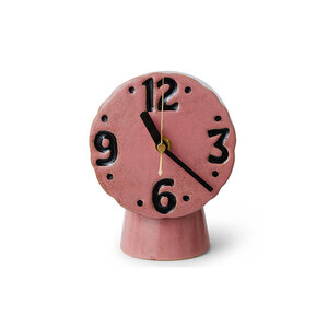 HKliving Klok Keramiek - Retro Pink