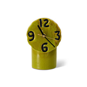 HKliving Klok Keramiek - Retro Olive