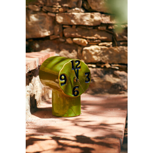 HKliving Klok Keramiek - Retro Olive