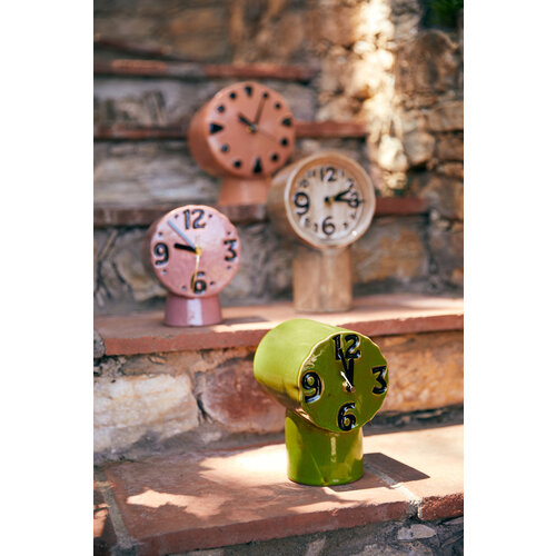 HKliving Klok Keramiek - Retro Olive