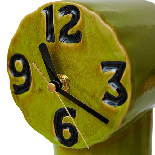 HKliving Klok Keramiek - Retro Olive