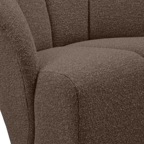 Woood Draaifauteuil Mojo - Bouclé Bruin Melange