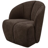 Draaifauteuil Mojo - Ribstof Bruin