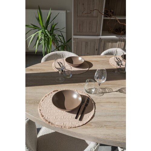 Tiseco Placemat Lina - Natural Ø38 cm
