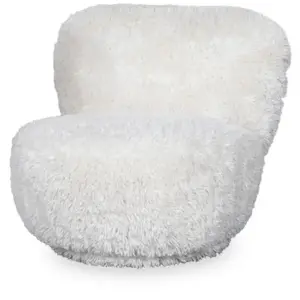 COMF Collection Draaifauteuil Poppy in Plush 02 (Cream)