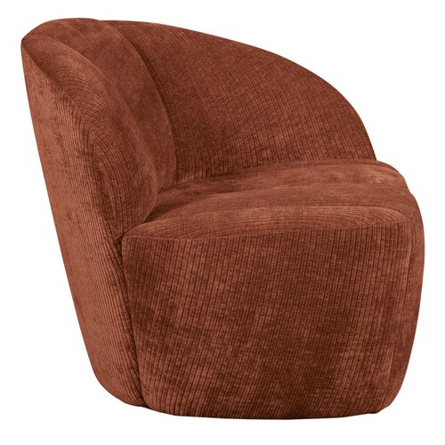 Woood Bankje Mojo Rechts - Rib Roestbruin