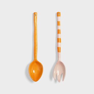 &Klevering Saladebestek Boavista - Stripe