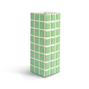 &Klevering Vaas Tile - Mint (28 x 10.5 cm) &Klevering Vaas Tile - Mint (28 x 10.5 cm)