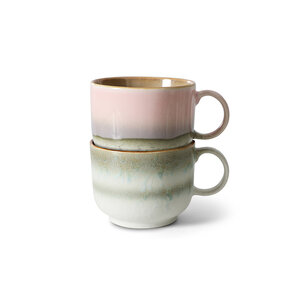 HKliving Set van 2 Tea Cups 70s - Nova