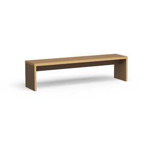 HKliving Bench Brown - 180 cm