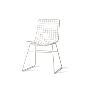 HKliving Metal Wire Chair - White