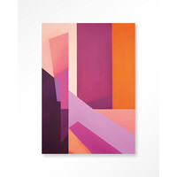 Artwork Folded Lines - Glas 100 x 150 cm