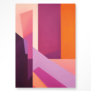 Artwork Folded Lines - Glas 100 x 150 cm