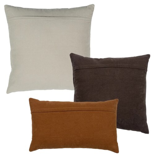 Woood Kussens Isai (set van 3) - Bruin