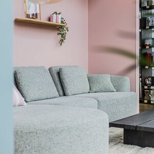 COMF Collection Zetel Cobble - Opstelling: Divan L + 1-zit + 1.5 zit R - Stof: Poppy 33 (cat. B)