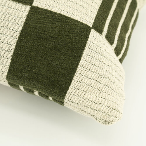 Kussen Twist - Green 35 x 35cm
